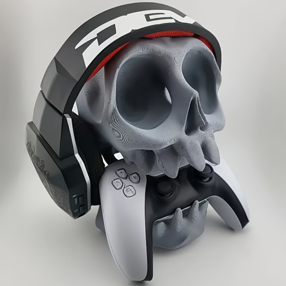 Gaming Accessories Headset - Skull Shaped Controller Stand Headphone Holder