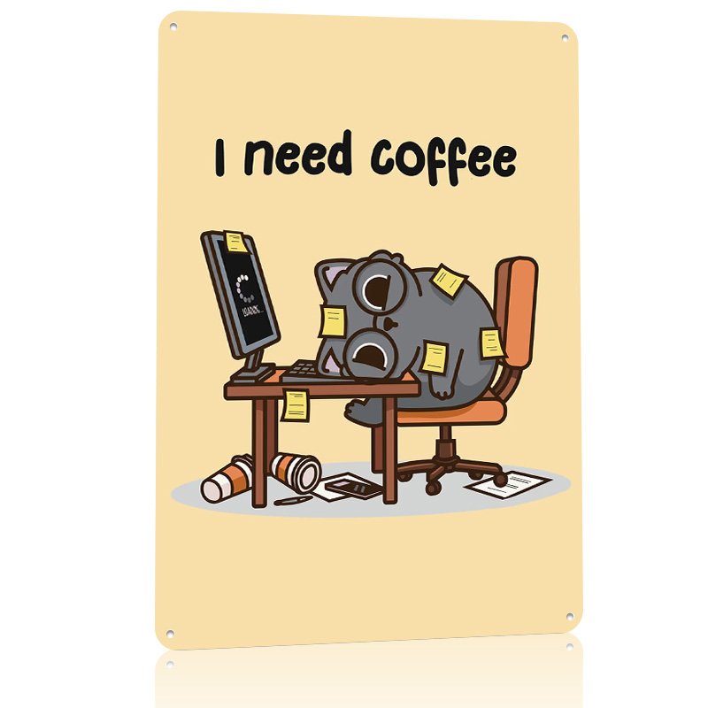 I Need Coffee 3D Texture Metal - огляд і ціна Gaming Accessories You Need