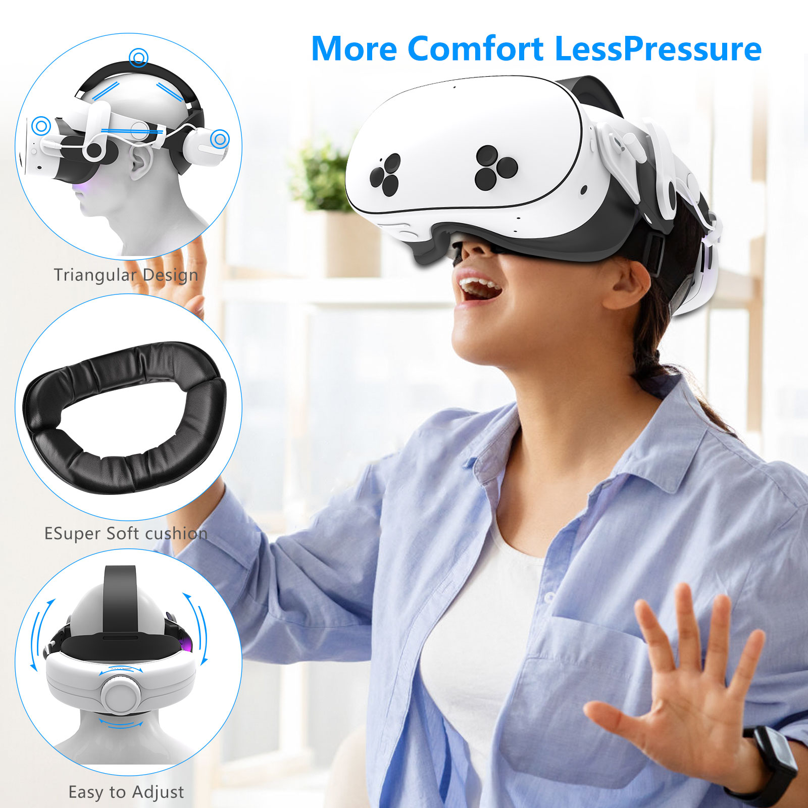 For Quest3S VR Headset 12000mA - огляд і ціна Gaming Accessories Headset
