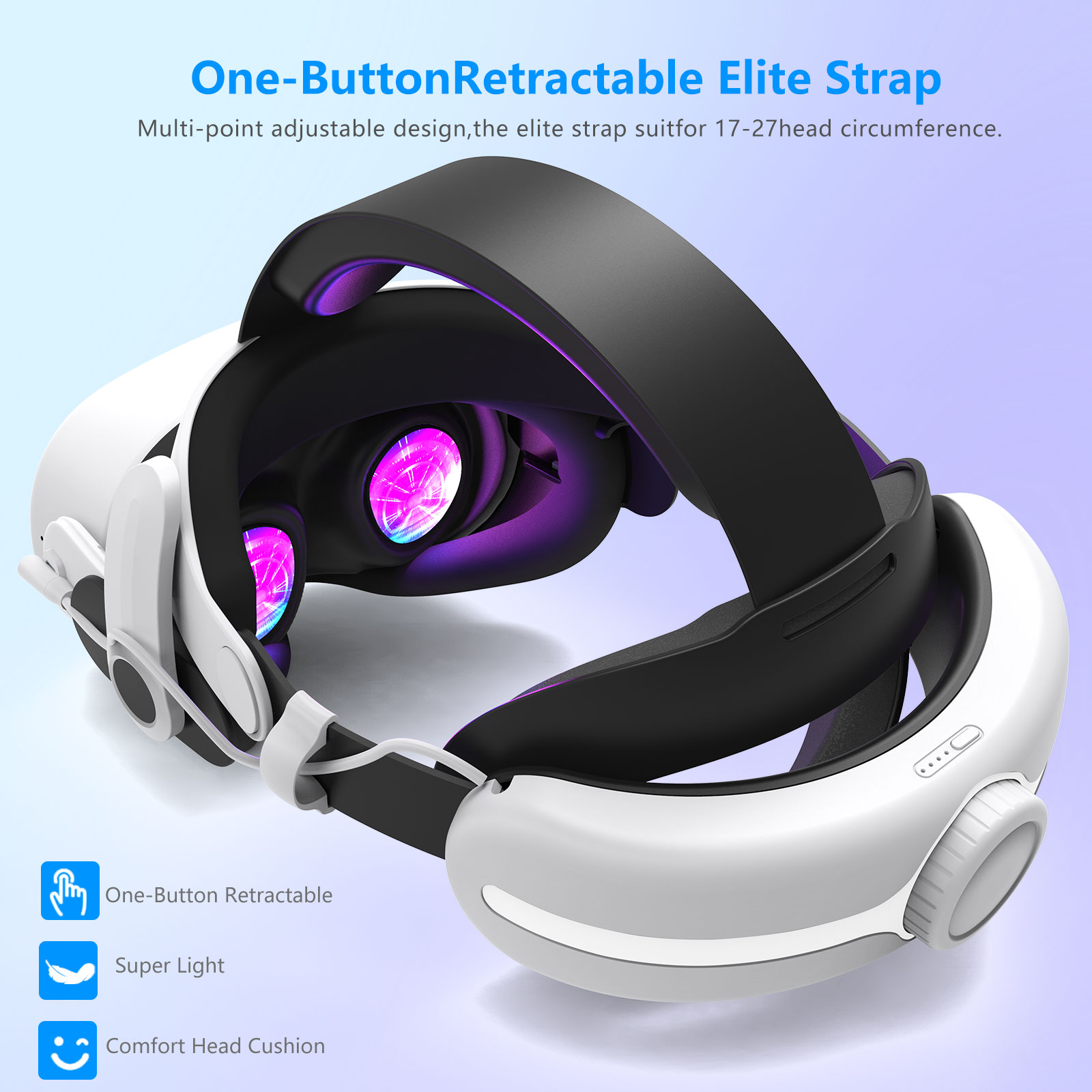 For Quest3S VR Headset 12000mA - огляд і ціна Gaming Accessories Headset