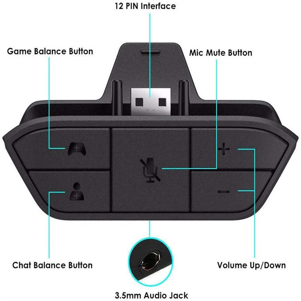 Stereo Headset Adapter for Xbo - огляд і ціна Gaming Accessories Headset