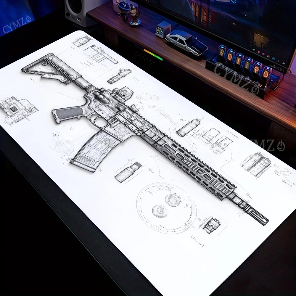 AR Rifle and Parts Drawings La - огляд і ціна Gaming Accessories Drawing