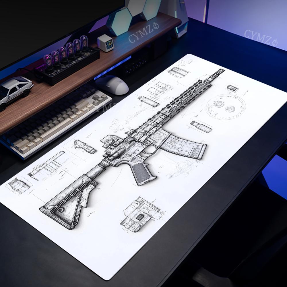AR Rifle and Parts Drawings La - огляд і ціна Gaming Accessories Drawing