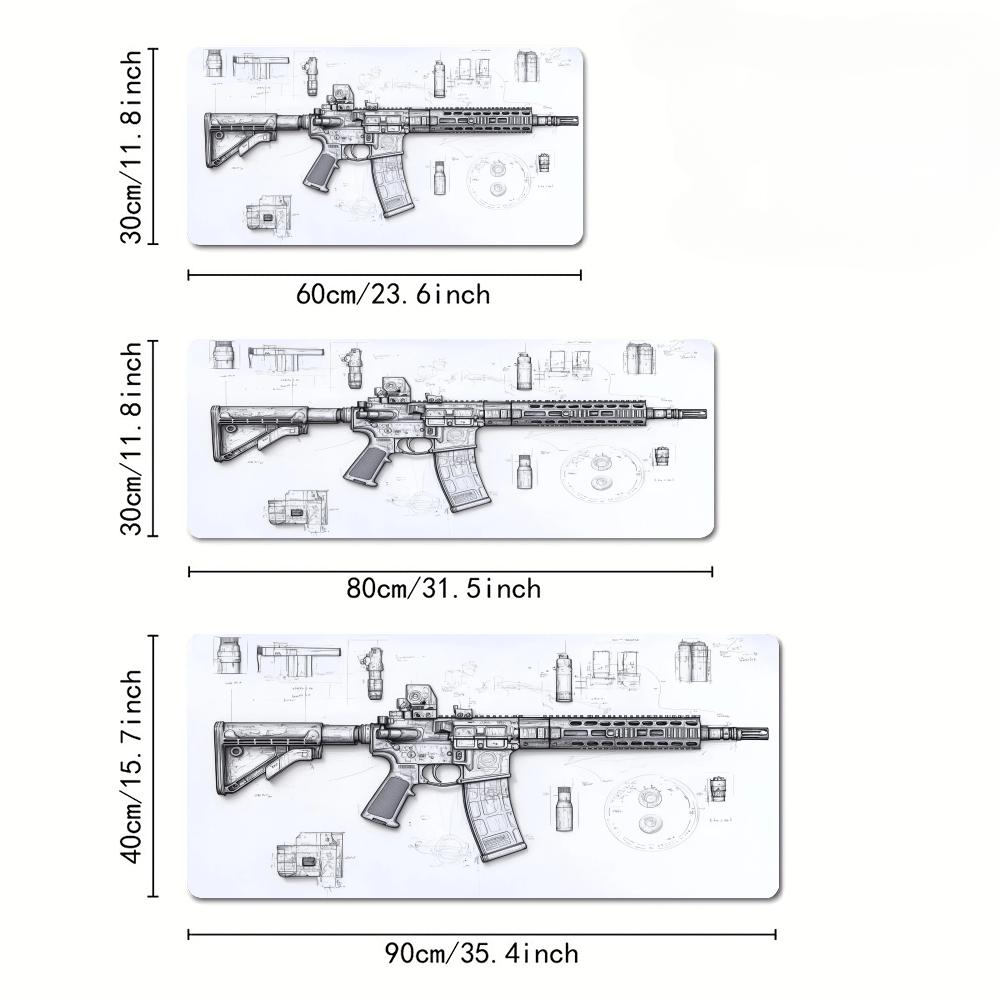 AR Rifle and Parts Drawings La - огляд і ціна Gaming Accessories Drawing