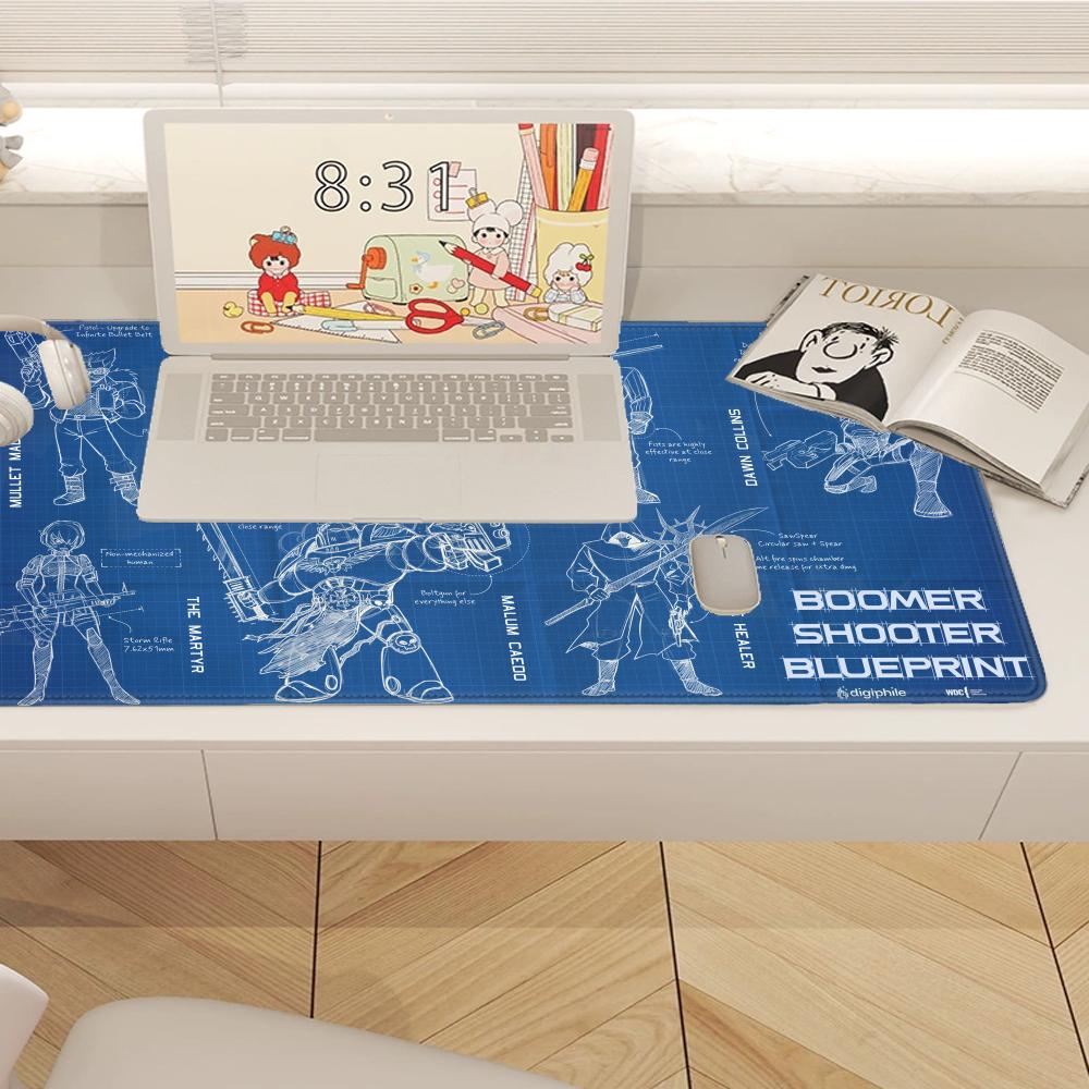 Black Large Mouse Pad Engineer - огляд і ціна Gaming Accessories Drawing
