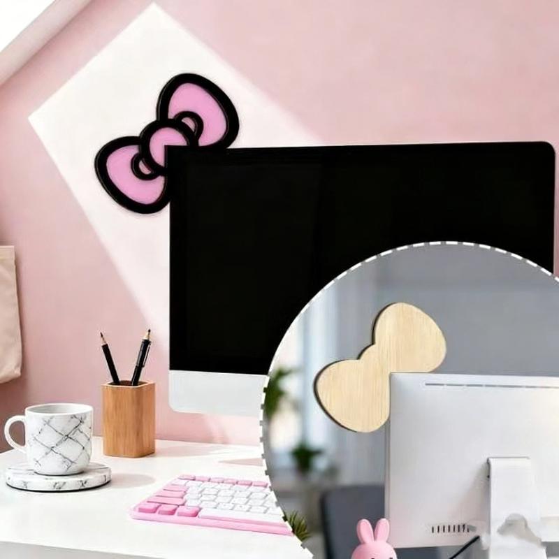 New 1/2Pcs Wooden Bowknot PC A - огляд і ціна Gaming Accessories Kawaii