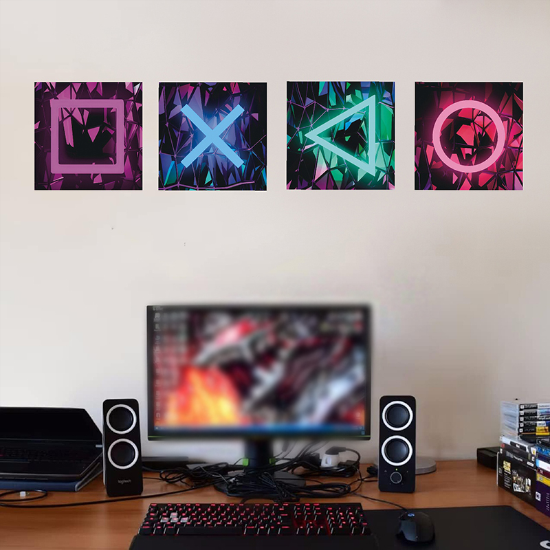 4PCS Kids Gaming Room Game Wal - огляд і ціна Gaming Accessories Wallpaper