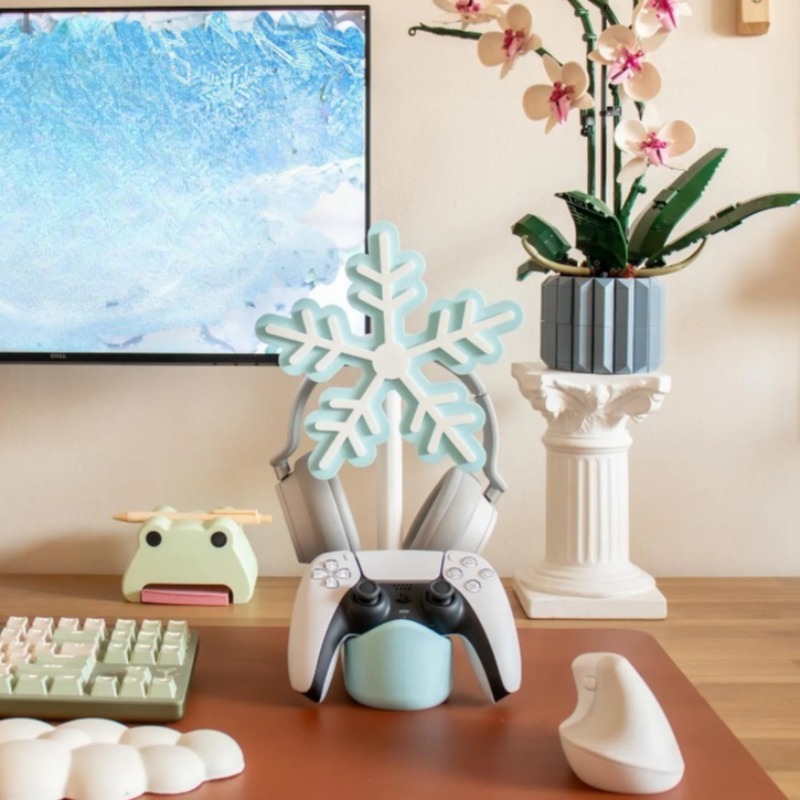 Snowflake Headphone Stand 3D P - огляд і ціна Gaming Accessories To 3D Print
