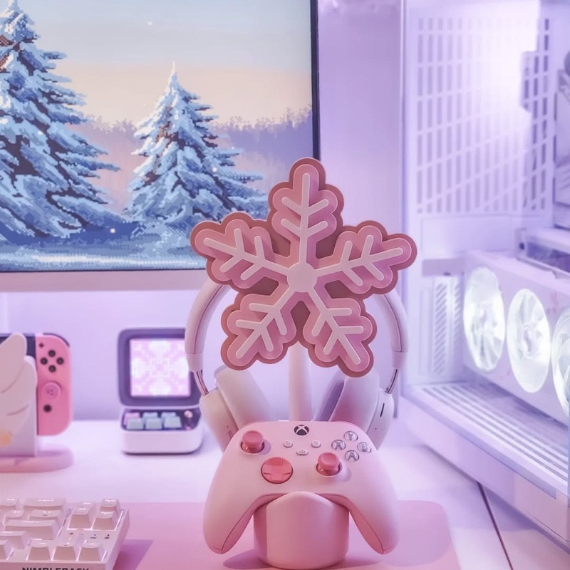Snowflake Headphone Stand 3D P - огляд і ціна Gaming Accessories To 3D Print
