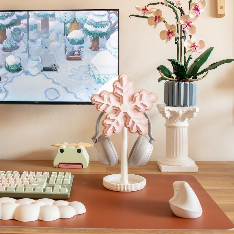 Snowflake Headphone Stand 3D P - огляд і ціна Gaming Accessories To 3D Print