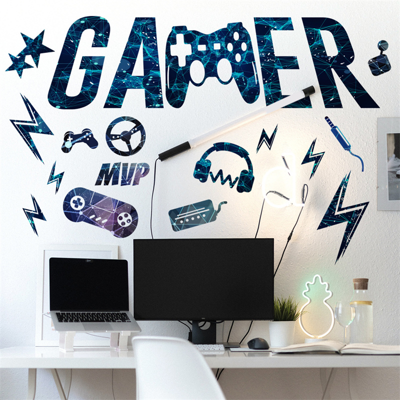 Gamer Vinyl Wall Stickers Game - огляд і ціна Gaming Accessories Wallpaper