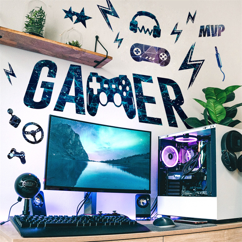Gamer Vinyl Wall Stickers Game - огляд і ціна Gaming Accessories Wallpaper