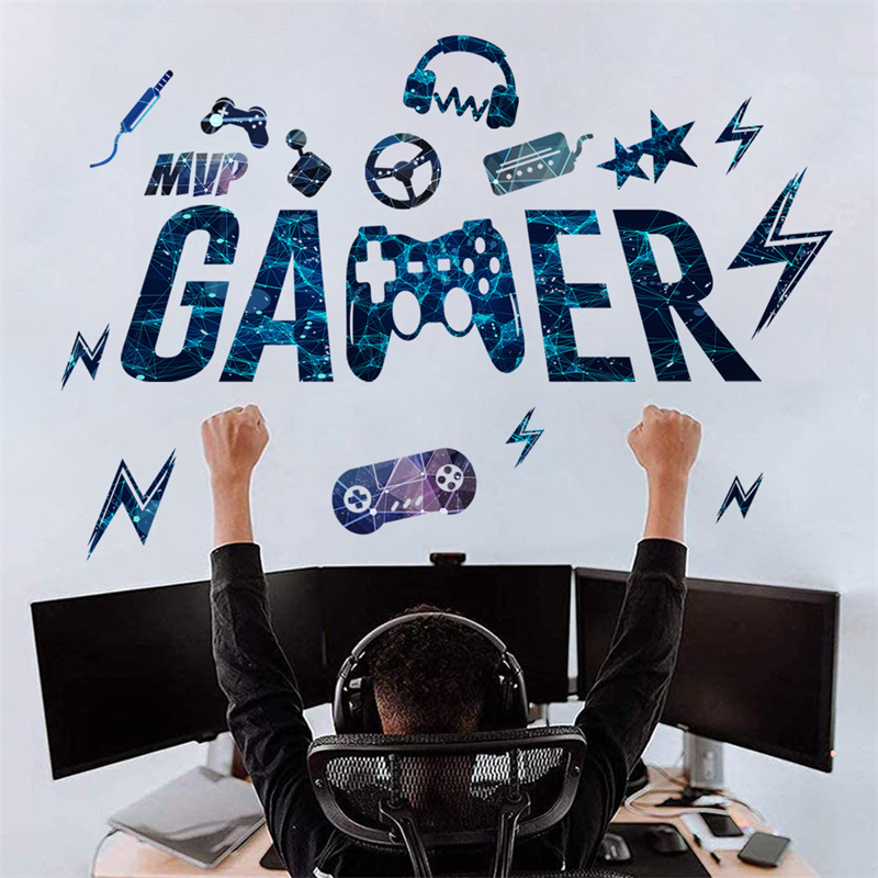 Gamer Vinyl Wall Stickers Game - огляд і ціна Gaming Accessories Wallpaper