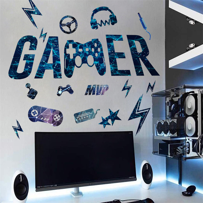 Gamer Vinyl Wall Stickers Game - огляд і ціна Gaming Accessories Wallpaper