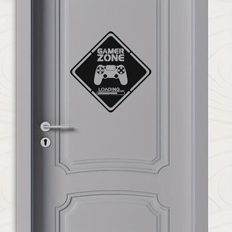 1pc Gamer Zone Door Decal Wall - огляд і ціна Gaming Accessories Wallpaper