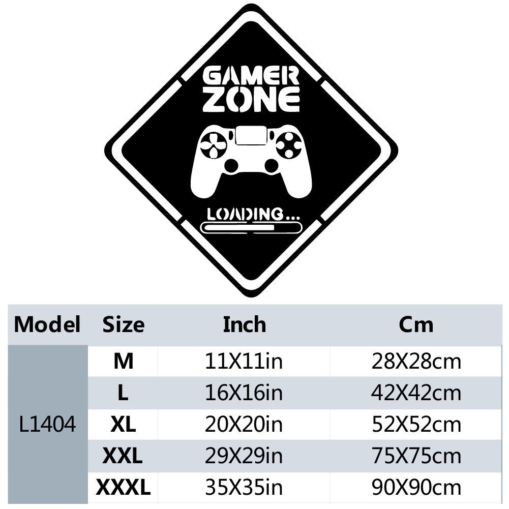 1pc Gamer Zone Door Decal Wall - огляд і ціна Gaming Accessories Wallpaper