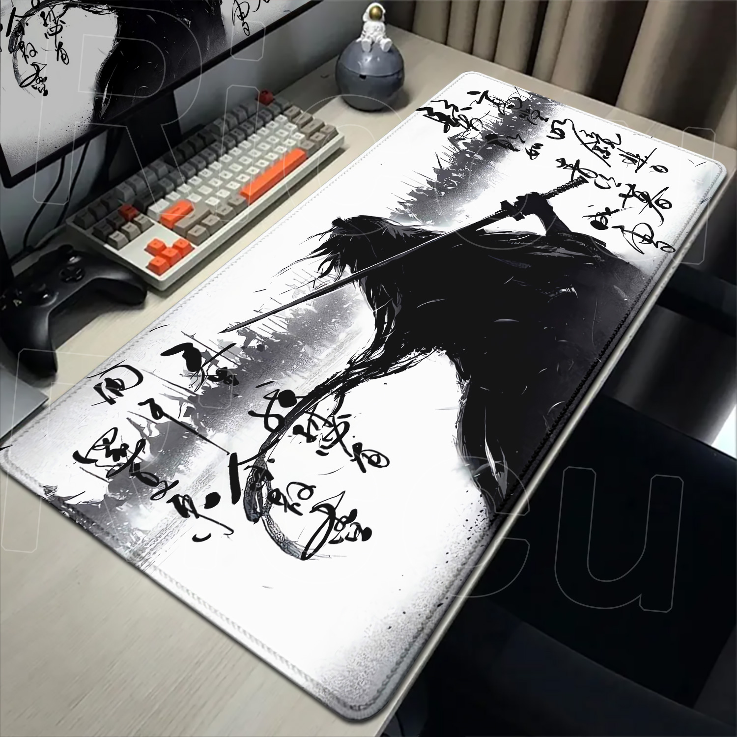 Samurai Warrior black and whit - огляд і ціна Gaming Accessories Drawing