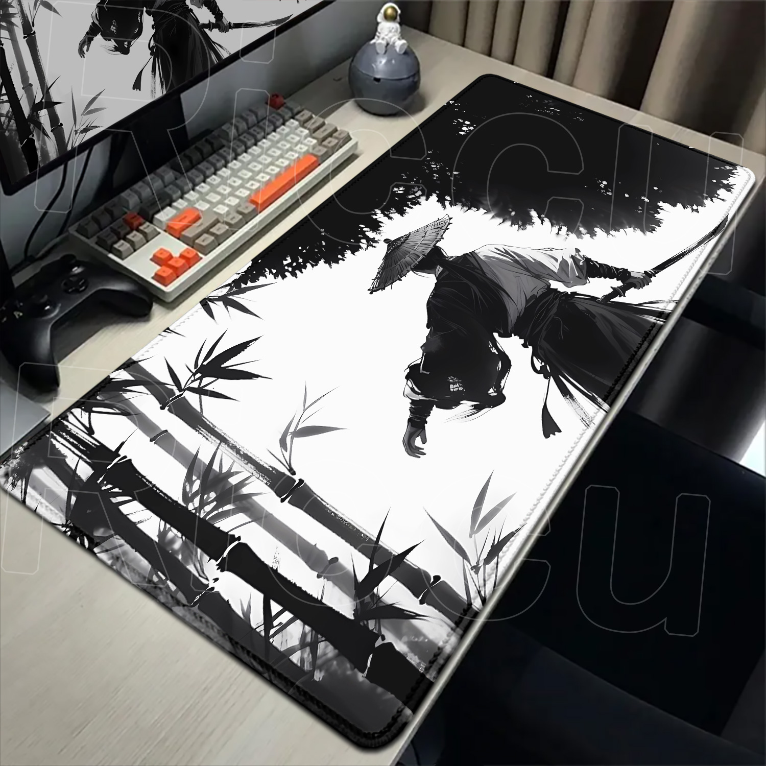 Samurai Warrior black and whit - огляд і ціна Gaming Accessories Drawing