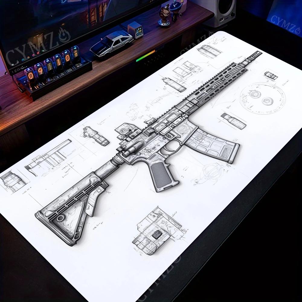 Drawing of gun parts large Mou - огляд і ціна Gaming Accessories Drawing