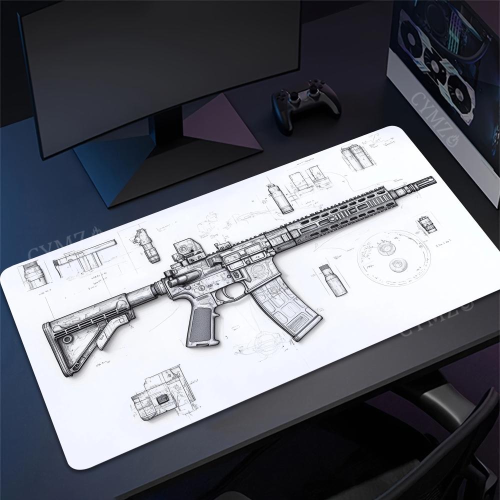 Drawing of gun parts large Mou - огляд і ціна Gaming Accessories Drawing
