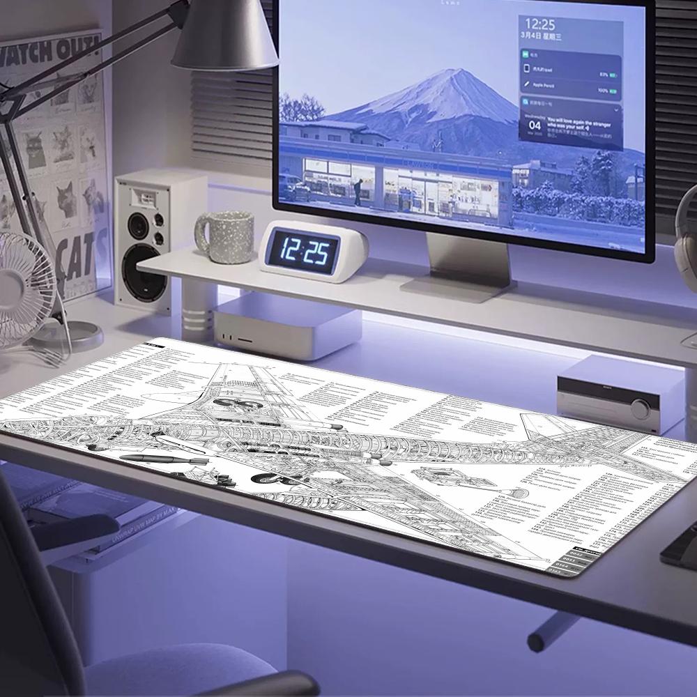 HYBXAXC Airplane Drawing Black - огляд і ціна Gaming Accessories Drawing